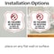 Signmission No Guns Shield Sign No Firearms Or Weapo, 4 inch X 4 inch, Vinyl Decal, 2PK SHI-D-2PACK-4-395 - alternate 3