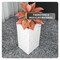 Leisuremod Terra Tall Square Fiberstone & MgO Clay Planter, Weather-Resistant, Indoor/Outdoor, No Assembly TP24DW - alternate 4