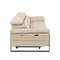 Homeroots 103" Beige Top Grain Leather Reclining Metal USB Sofa 720327 - alternate 3