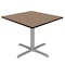 Regency Square Cain Large X-Base Breakroom Table, 42 in W, 42 in L, Noble Oak TB4242NOGY - alternate 1