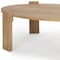 Homeroots 48" Natural Solid Wood Oval Coffee Table 596408 - alternate 3