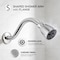 Supplygiant S Shaped Shower Arm with Flange 8 in Stainless Steel with 1/2 in Threated Connector, Chrome Finish 74-TB0TG-D - alternate 2