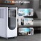 Edendirect 6900 BTU DOE Portable Air Conditioner Cools 250 Sq Ft with Remote Dehumidifier in White ZR-YDKT--B--01 - alternate 4