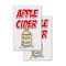 Signmission Apple Cider, A-Frame & 2 Decals Installed, Heavy-Duty Plastic Frame SBHD-D-2436-Apple Cider - alternate 4