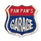Signmission Paw Paw's Garage, 12 inch X 12 inch, Aluminum Metal Sign, 2PK SHI-A-2PACK-12-383-PAW PAW - alternate 1