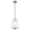 Nuvo Lune, Mini Pendant, Brushed Nickel Finish, Etched White Glass 60/8227 - alternate 3