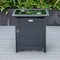 Leisuremod Walbrooke Black Patio Square Tank Holder with Slats Design, Black WHS20BL - alternate 2