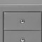 Homeroots 21" Gray Wood Two Drawer Nightstand 489773 - alternate 2