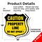 Signmission No Spray Shield Sign Caution Property Li, 18 inch X 18 inch, Plastic Sign, 2PK SHI-P-2PACK-18-404 - alternate 2