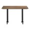 Flash Furniture Commercial 48x30 Natural HPL Tabletop-Black Table T-Bases ST-REC3048-NAT-T0522-GG - alternate 2