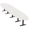 Skutchi Designs 18ft Oval Conference Table With Power | Harmony Series | 16 Person Meeting Room Table HAR-OVL-48X216-T.BK-WA7976-NA - alternate 1
