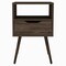 Homeroots 25" Brown Wood One Drawer Nightstand 534882 - alternate 1