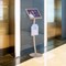 M&T Displays Pale Rose 11 x 17 Inch Pedestal Sign Holder with Clear Brochure Holder Menu Board Floor Standing UCUMB41517X9002 - alternate 1
