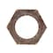 Homeroots 24" Bronze Hexagon Distressed Wood Framed Accent Mirror 274532 - alternate 3