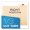 Pendaflex Reinforced Top Tab Manila File Folders, 1/3-Cut Tabs: Right Position, Letter Size, Manila, 100PK R752 1/3-3 - alternate 2