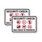 Signmission Security Check Bag Check In Progress, 18'' X 24'' 2 Signs, Heavy Gauge Aluminum, 2PK A-1824-2PACK-2606 - alternate 1