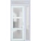 Vdomdoors Front Exterior Prehung FiberGlass Door Frosted Glass / Manux 8552 White Silk / Sidelight and Transo MANUX8552EXD-WS-W36+16 x H80+14-RH - alternate 2