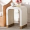 Bali & Pari Carlyn Coastal Beige and White Mother of Pearl Capiz Shell End Table 252-13989-ZORO - alternate 3