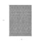 Homeroots 5' X 8' Gray Silver And Charcoal Floral Washable Indoor Outdoor Area Rug 582273 - alternate 3