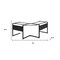 Homeroots 78" Clear and Black Glass and Metal Corner Computer Desk 654255 - alternate 4