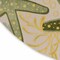 Homeroots 8' Ivory Green And Yellow Round Starfish Indoor Outdoor Area Rug 548062 - alternate 2