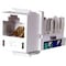 Hubbell Premise Wiring Jack, White, Cat6, Rj45 HXJ6W - alternate 1