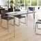 Flash Furniture Wren 48 in x 24 in Adjustable Height Activity Table, Thermal Laminate Top, Standard Legs, Gray XU-A2448-REC-GRY-T-A-GG - alternate 5