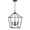 Jonathan Y Pagoda 12" 4-Light Classic Traditional Metal Cage Lantern LED Pendant, Oil Rubbed Bronze JYL7436A - alternate 4