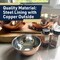 Kings County Tools Copper Mixing Bowls 3 Piece Bowl Set for Cooking, Baking, Serving, and Prepping GW86A09-05 - alternate 2