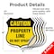 Signmission No Spray Shield Sign Caution Property Li, 4 inch X 4 inch, Vinyl Decal, 5PK SHI-D-5PACK-4-404 - alternate 2