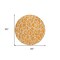 Homeroots 8' Orange And Ivory Round Geometric Washable Indoor Outdoor Area Rug 599300 - alternate 3