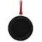 Better Chef 12in Silver Metallic Non Stick Gourmet Fry Pan in Red F1205R - alternate 3