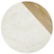 Laurie Gates 16 Inch Lazy Susan in Natural Wood and White Marble 113920.01 - alternate 2
