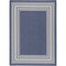 Homeroots 4' X 6' Navy Blue And Ivory Geometric Indoor Outdoor Area Rug 572616 - alternate 1