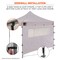 Ergodyne White Heavy-Duty Tent Kit Mesh Windows 6056 - alternate 2