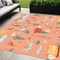 Homeroots 5' X 7' Orange Indoor Outdoor Area Rug 573686 - alternate 3