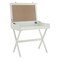 Homeroots 34" Antiqued White Wood Flip Top Desk 516424 - alternate 3