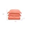 Homeroots Coral King Cotton Blend 300 Thread Count Washable Duvet Cover Set 528517 - alternate 3