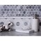 Apollo Tile 11x13 Bardiglio Nuvolato, Bianco Carrara Marble Floor and Wall Mosaic Tile 5.15 sqft/case, 5PK APLSE88G09A - alternate 5