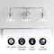 Jonathan Y Shirley 24" 3-Light Farmhouse Industrial Metal LED Vanity Light w/ Seeded Glass Globe Shades, Chrome JYL7405A - alternate 3