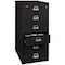 Fireking 25-5/16" W 6 Drawer Card Check Note File Cabinet, Black 6-2552-CBL - alternate 2