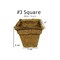 Cowpots Plant Pot Seed Starter 2.88in H X 3in W X 1.88in L Brown, 12PK 103 - alternate 2
