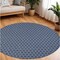 Homeroots 8' Blue And Ivory Geometric Indoor Outdoor Area Rug 556314 - alternate 3