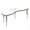 Correll Kidney Dry Erase Activity Table, 72 in W, 36 in L, 19 in to 29 in H, Particleboard, Frosty White A3672DE-KID-80-09-35 - alternate 1