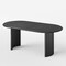Homeroots 79" Black Solid Wood Double Pedestal Base Oval Dining Table 721103 - alternate 3