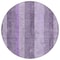Homeroots 8' Purple And Lilac Round Striped Washable Indoor Outdoor Area Rug 617844 - alternate 1