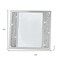 Homeroots 5" x 7" Silver Crystal Tabletop Picture Frame 375909 - alternate 3