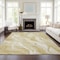 Homeroots 5' X 8' Gold Beige And Ivory Abstract Washable Indoor Outdoor Area Rug 582987 - alternate 3