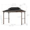 Sunjoy 8ft x 12ft Churchill Cedar Framed Grill Gazebo with exclusive AC Power Port A104003710 - alternate 3