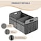 Simple Deluxe Car Trunk Organizer, Collapsible 2 Compartments Trunk Storage, Anti-slip Design, Made of Waterproof AAORGNTRUNK2OXGRY - alternate 5